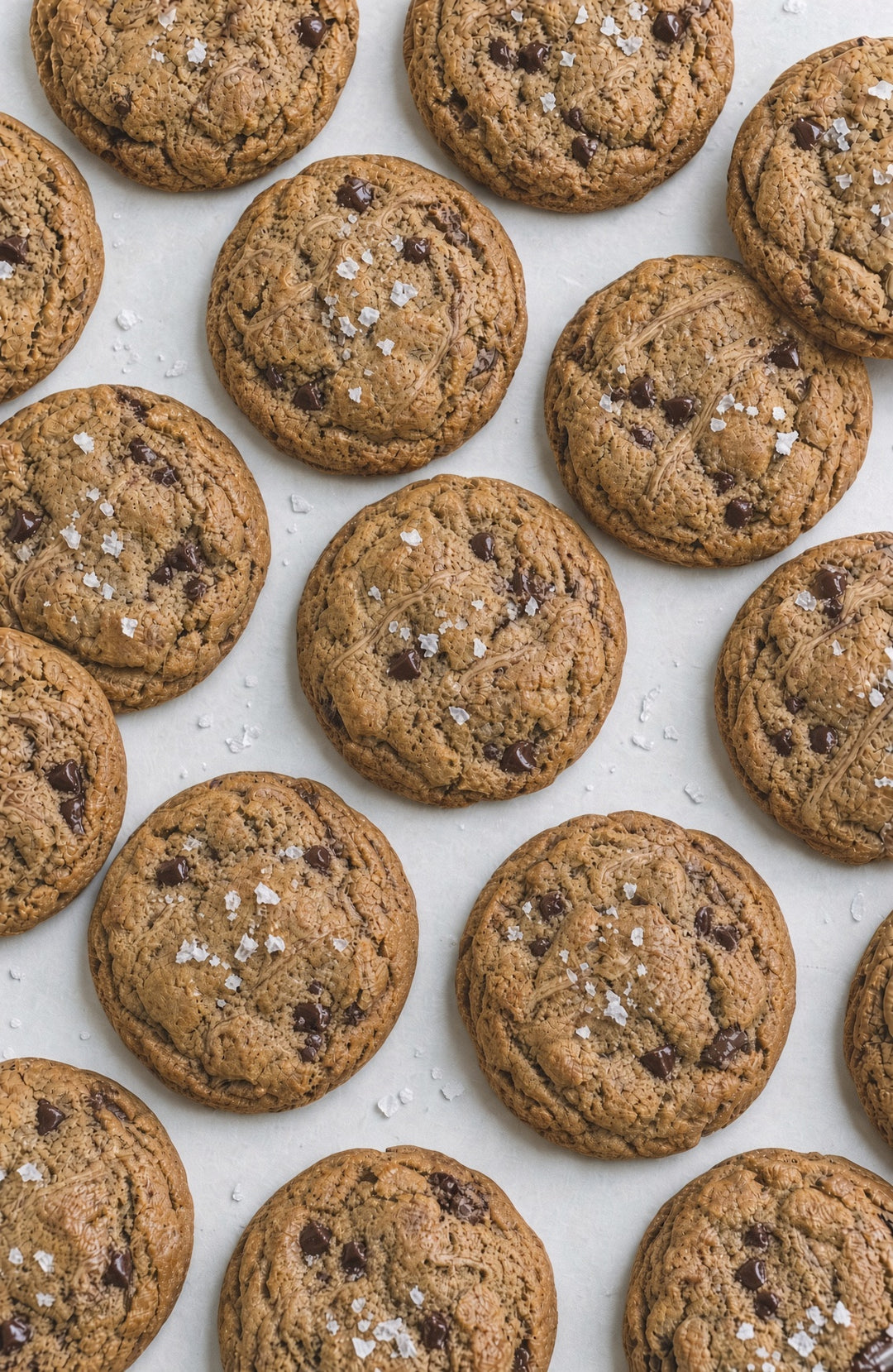 Salted Dark Chocolate Tahini Drizzle Cookie